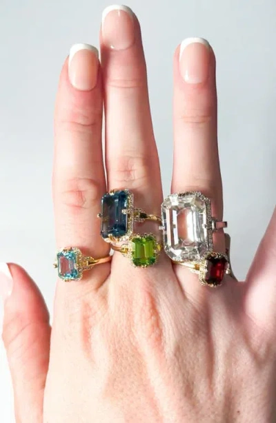 Goshwara Gossip Emerald-cut Cocktail Ring