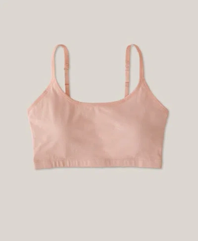 Pact Organic Cotton Everyday Strappy Scoop Bralette In Purple
