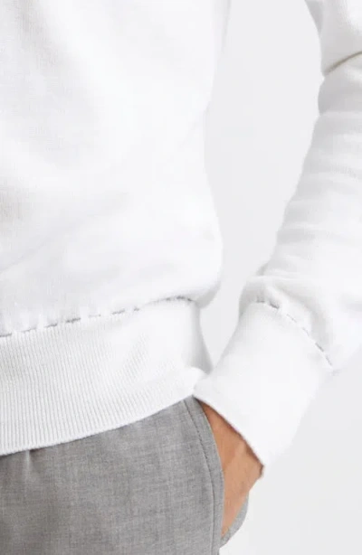 Eleventy Crewneck Sweater In White