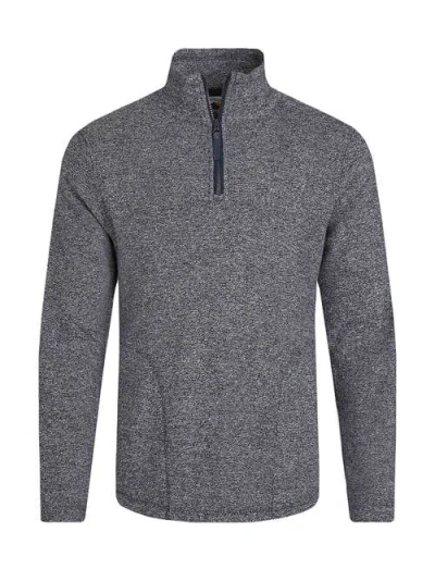 Weird Fish Laramie 1/4 Zip Snow Marl Fleece