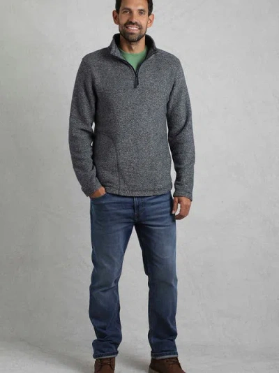 Weird Fish Laramie 1/4 Zip Snow Marl Fleece