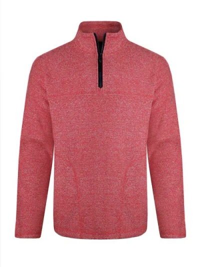 Weird Fish Laramie 1/4 Zip Snow Marl Fleece