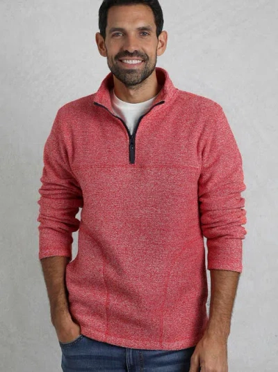 Weird Fish Laramie 1/4 Zip Snow Marl Fleece