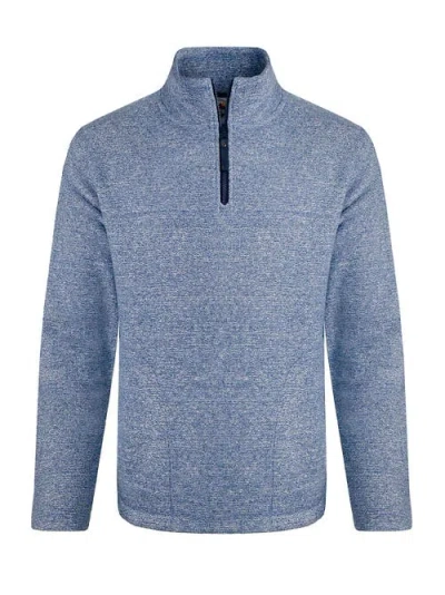 Weird Fish Laramie 1/4 Zip Snow Marl Fleece