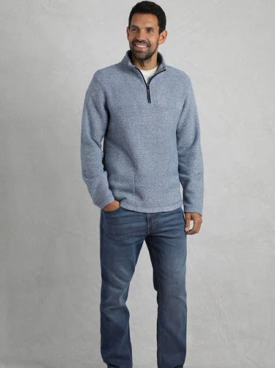 Weird Fish Laramie 1/4 Zip Snow Marl Fleece