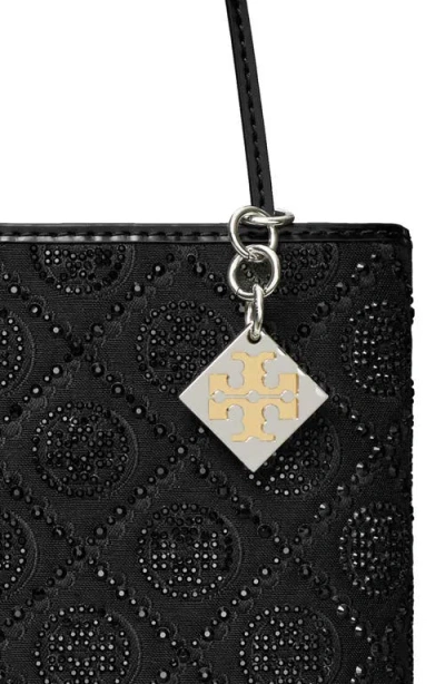 Tory Burch Key Item T Monogram Hotfix Embellished Top Handle Bag