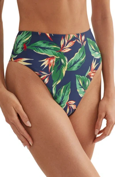 Polo Ralph Lauren High Waist Bikini Bottoms In Multi