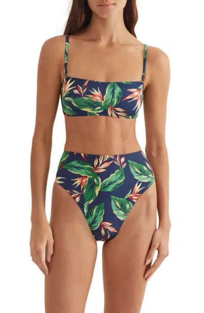 Polo Ralph Lauren High Waist Bikini Bottoms In Multi