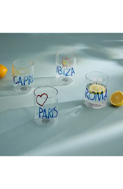 Jonathan Adler Jet Set Glassware Set In Transparent