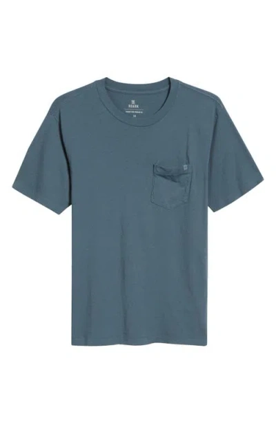 Roark Made To Fade Pocket T-shirt In Blue