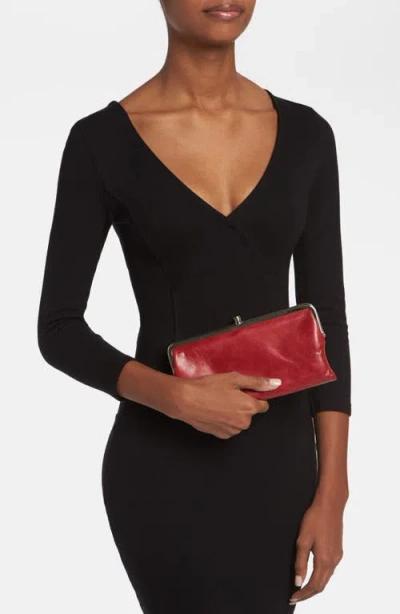 Hobo Lauren Leather Double Frame Clutch