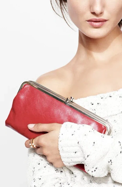 Hobo Lauren Leather Double Frame Clutch