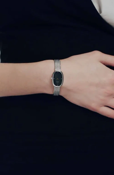 Breda Jane Tethered Mesh Strap Watch, 18mm In Metallic