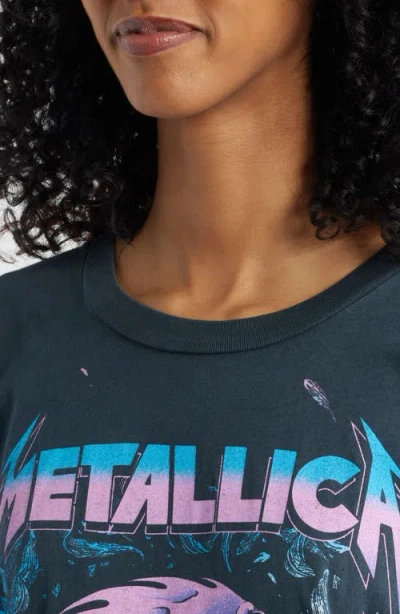 Daydreamer Metallica Live On Tour Cotton Graphic T-shirt In Blue