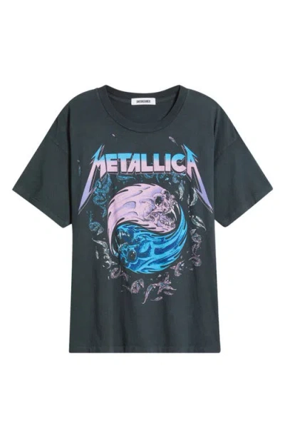 Daydreamer Metallica Live On Tour Cotton Graphic T-shirt In Blue