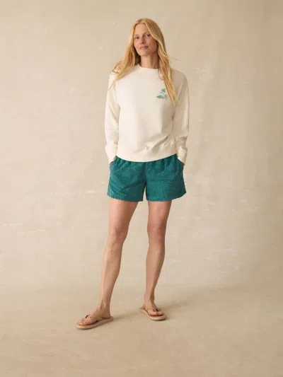 Faherty Cabana Towel Terry Crew T-shirt