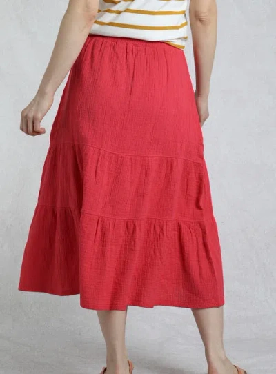 Weird Fish Lathika Tiered Midi Cotton Skirt