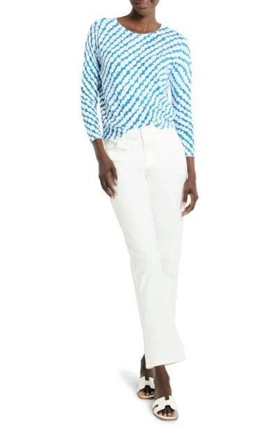 Nic + Zoe Nic+zoe Pebble Dream Supersoft Sweater In Blue