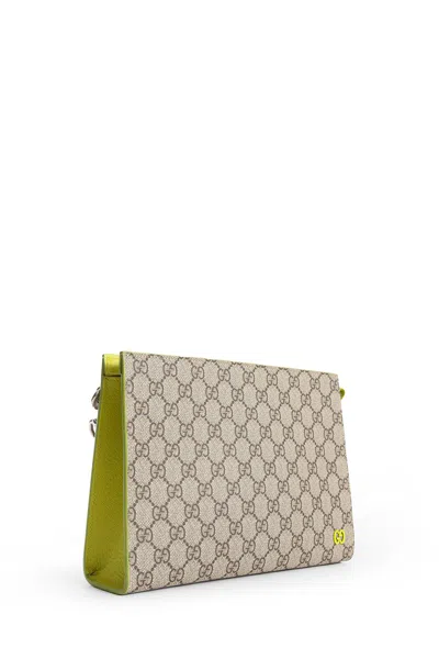 Gucci Man Beige Clutches & Pouches