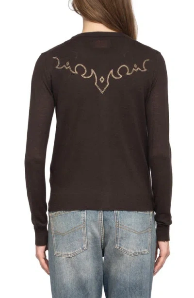 Zadig & Voltaire Missya West Strass Rhinestone Cardigan