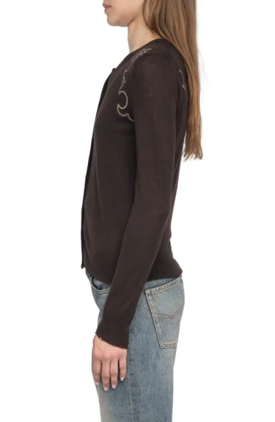 Zadig & Voltaire Missya West Strass Rhinestone Cardigan