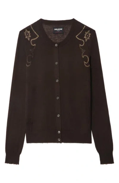 Zadig & Voltaire Missya West Strass Rhinestone Cardigan