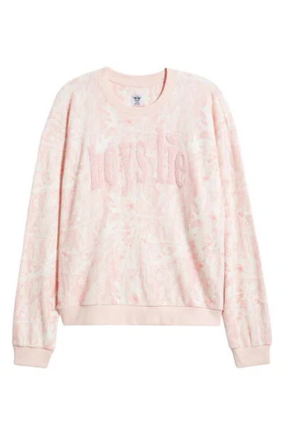 Boys Lie Kara Waffle Stitch Sweatshirt In Pink
