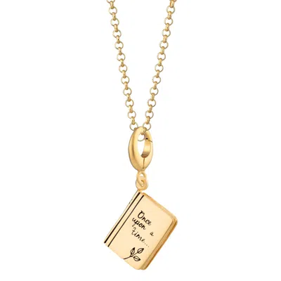 Lily Charmed Women's Gold Plated Story Book Charm Necklace