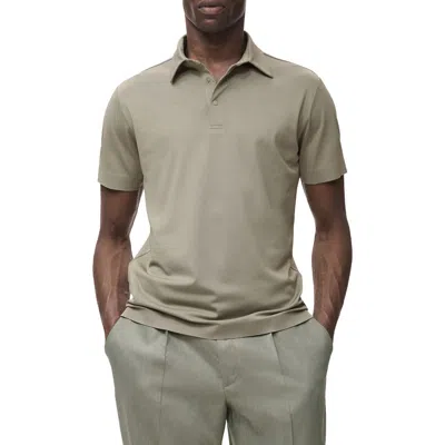 Mango Men's Coolmax Slim-fit Polo Shirt In Gray