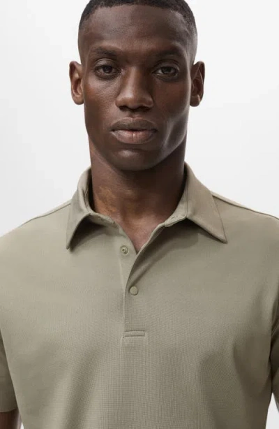 Mango Men's Coolmax Slim-fit Polo Shirt In Gray