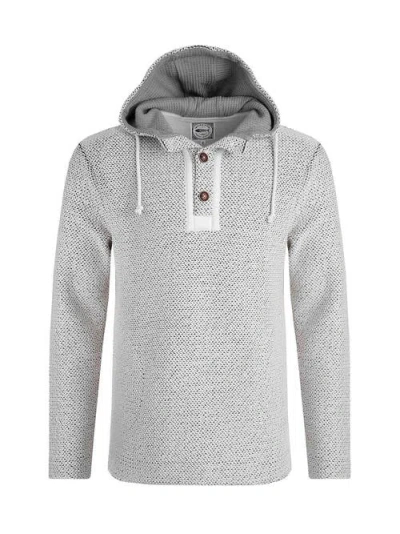 Weird Fish Bakersfield Button Neck Macaroni Hoodie