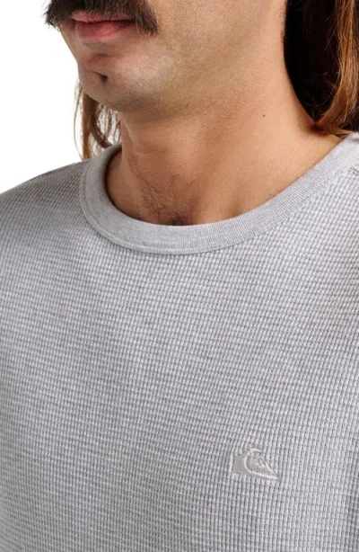 Quiksilver Nelson Long Sleeve Thermal Cotton Blend Pullover In Gray