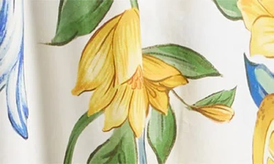 Farm Rio Sicily Scarf Print Cotton Maxi Dress