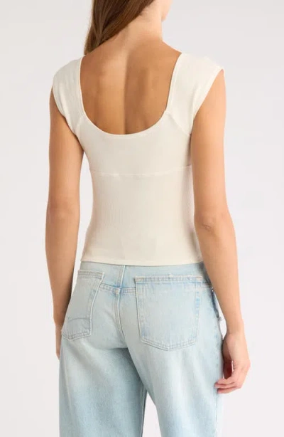 Pacsun Juliet Crop Tank In White