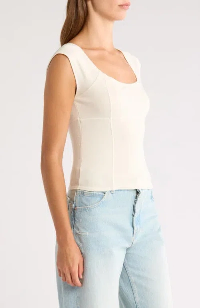 Pacsun Juliet Crop Tank In White