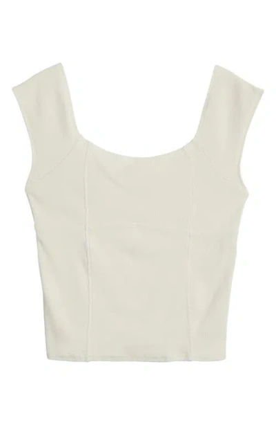 Pacsun Juliet Crop Tank In White