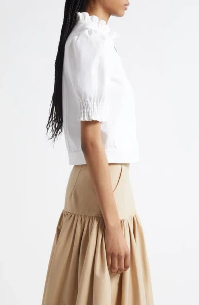 Cinq À Sept Anabella Puff Sleeve Jacket In White