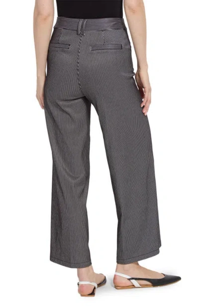Lyssé Lysse Darlene Stripe High Waist Wide Leg Pants In Gray