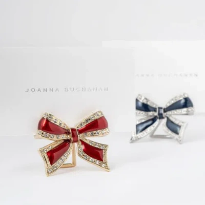 Joanna Buchanan Enamel Bow Placecard Holders 4-piece Set