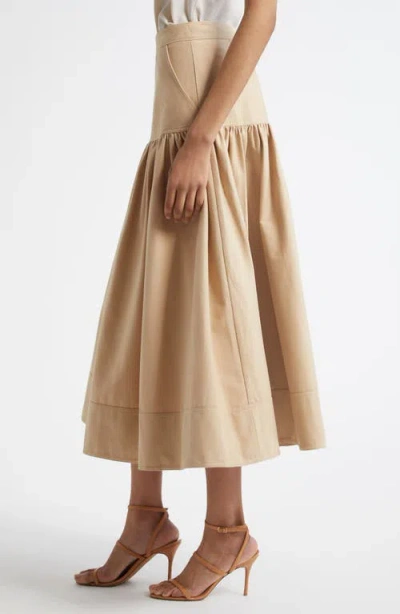 Cinq À Sept Ryan Brushed Twill Midi Skirt