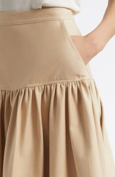 Cinq À Sept Ryan Brushed Twill Midi Skirt