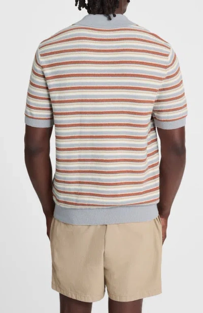 Madewell Three-button Sweater Polo In Multi