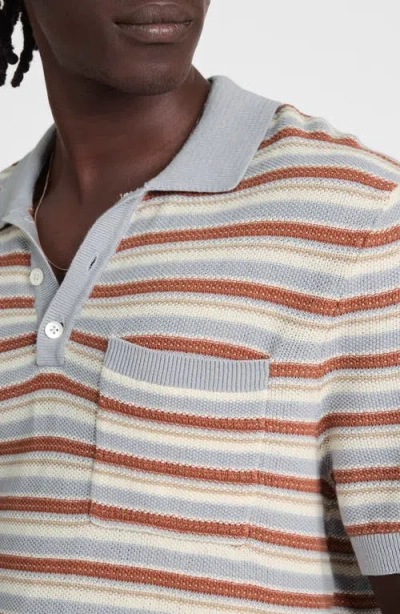 Madewell Three-button Sweater Polo In Multi
