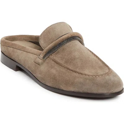 Brunello Cucinelli Monili Trim Loafer Mule