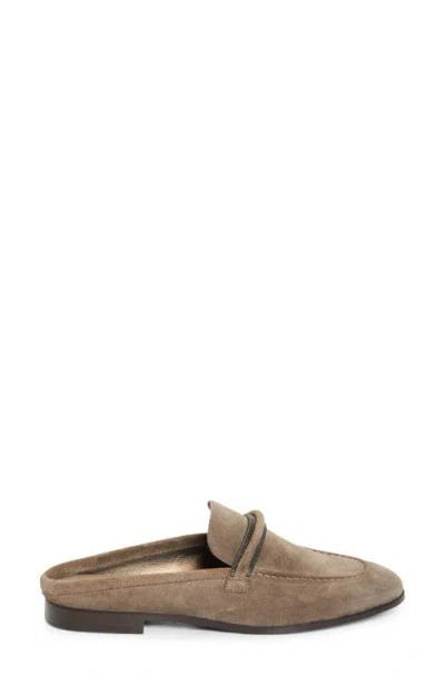 Brunello Cucinelli Monili Trim Loafer Mule