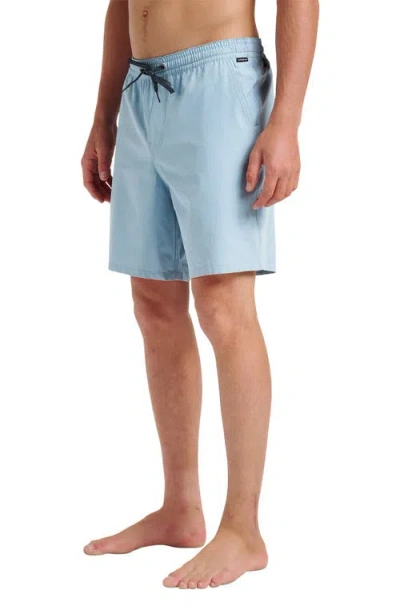 Quiksilver Taxer Heather Amphibian 18 Hybrid Shorts In Blue