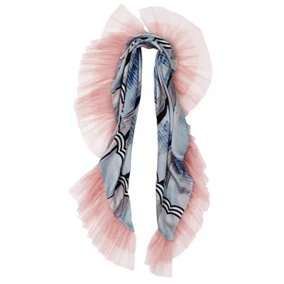 By Moumi Women's Pink Shawl Scarf Snowslide Myogi