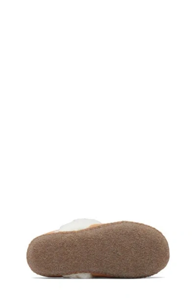 Sorel Kids' Nakiska Ii Faux Fur Slide Slipper In Brown