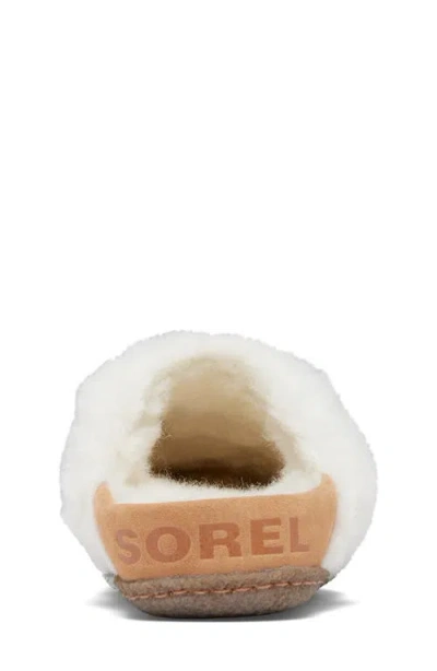 Sorel Kids' Nakiska Ii Faux Fur Slide Slipper In Brown