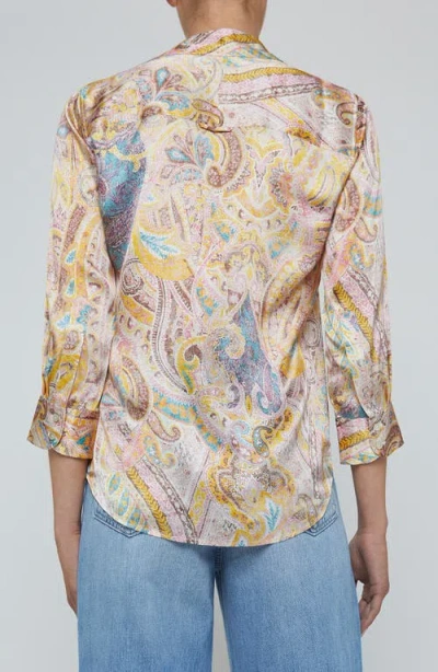 L Agence L'agence Dani Silk Button-up Shirt